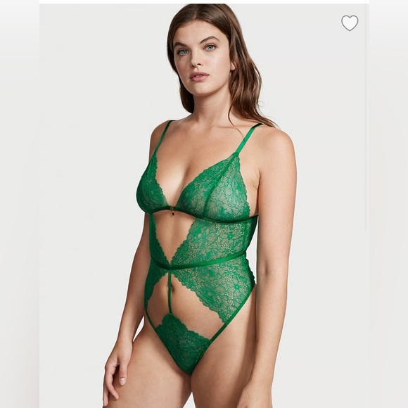 Victoria's Secret Other - NWT Victoria’s Secret Lace Charm Cutout Teddy- Lagonlook Lingerie Bodysuit- Sz